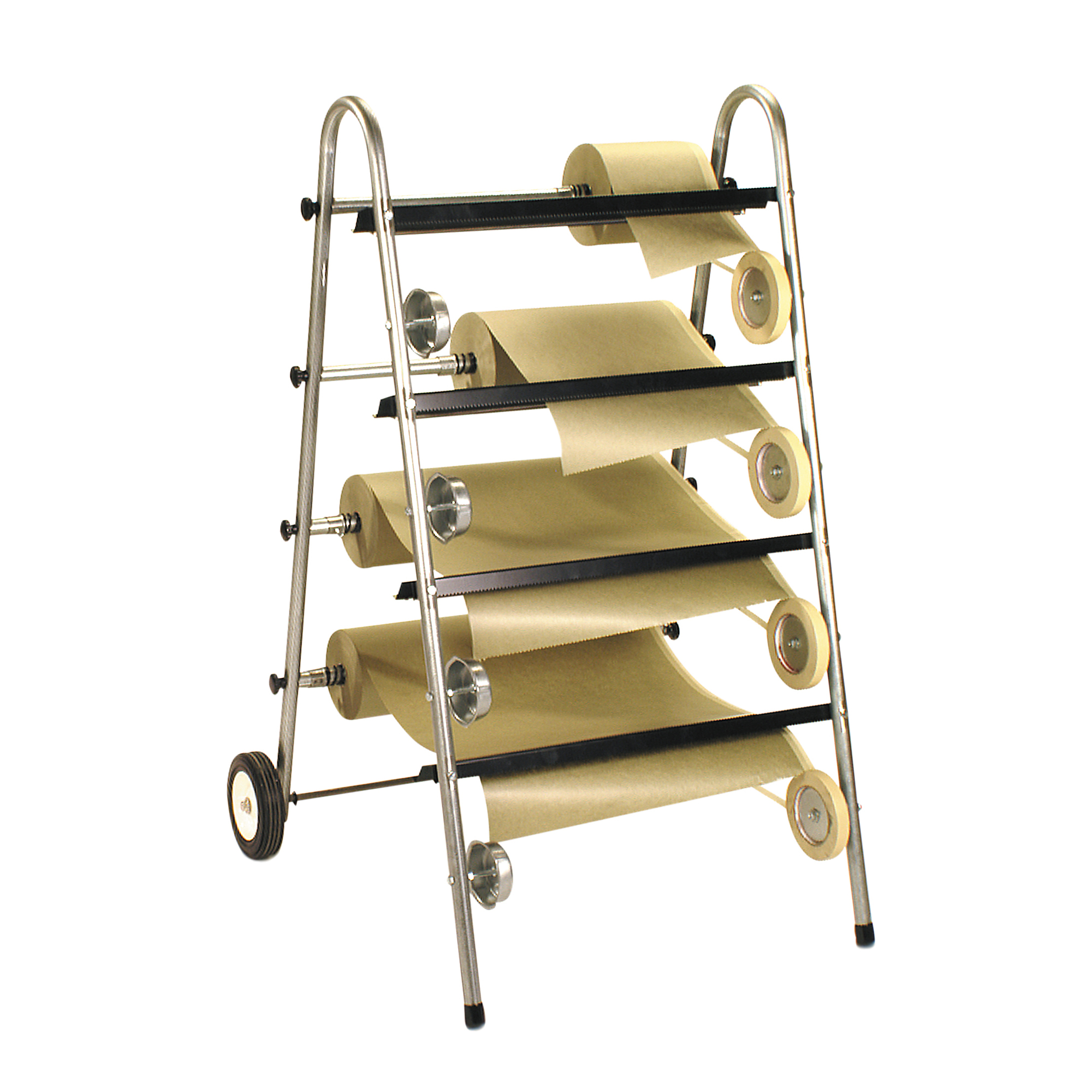Keysco 4-Roll Masking paper dispenser — Easily aligns tape with edge of paper for autobody prep, Holds Up to 18in. Rolls, Portable, Model# 78005
